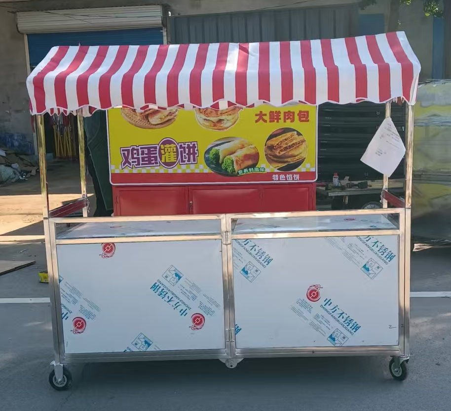 不鏽鋼帶頂棚折疊車