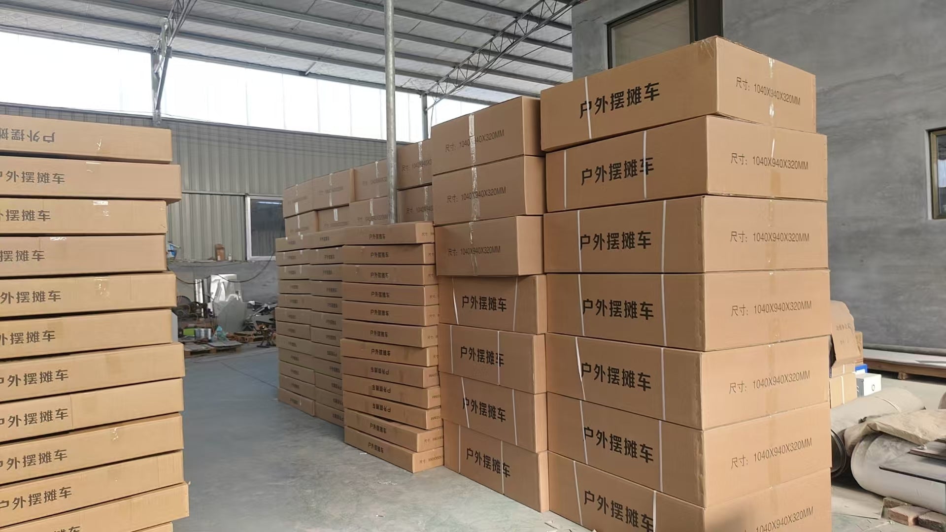 不鏽鋼折疊擺攤車（不含燈箱）