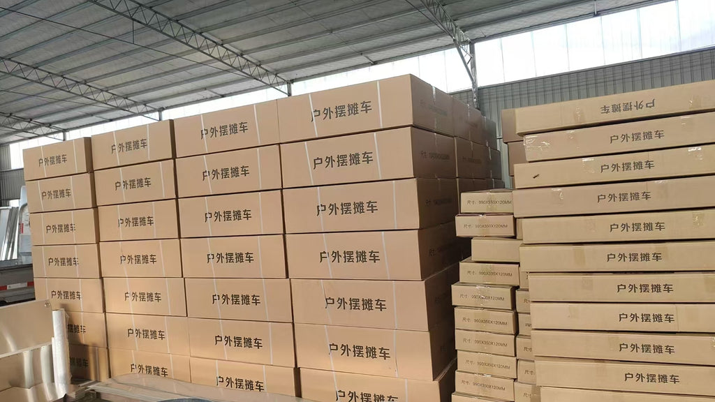 不鏽鋼折疊擺攤車（燈箱款）