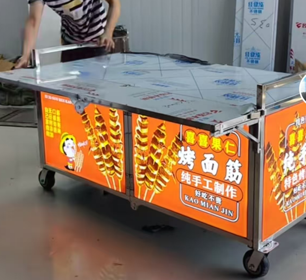 不帶頂折疊擺攤車